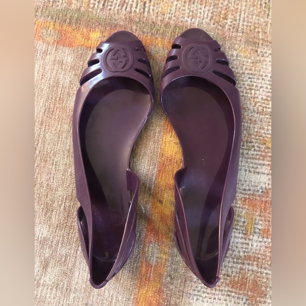 Gucci Jelly ballet flats